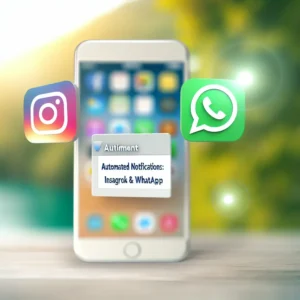 Automatisierte Benachrichtigungen: Facebook, Instagram & WhatsApp.