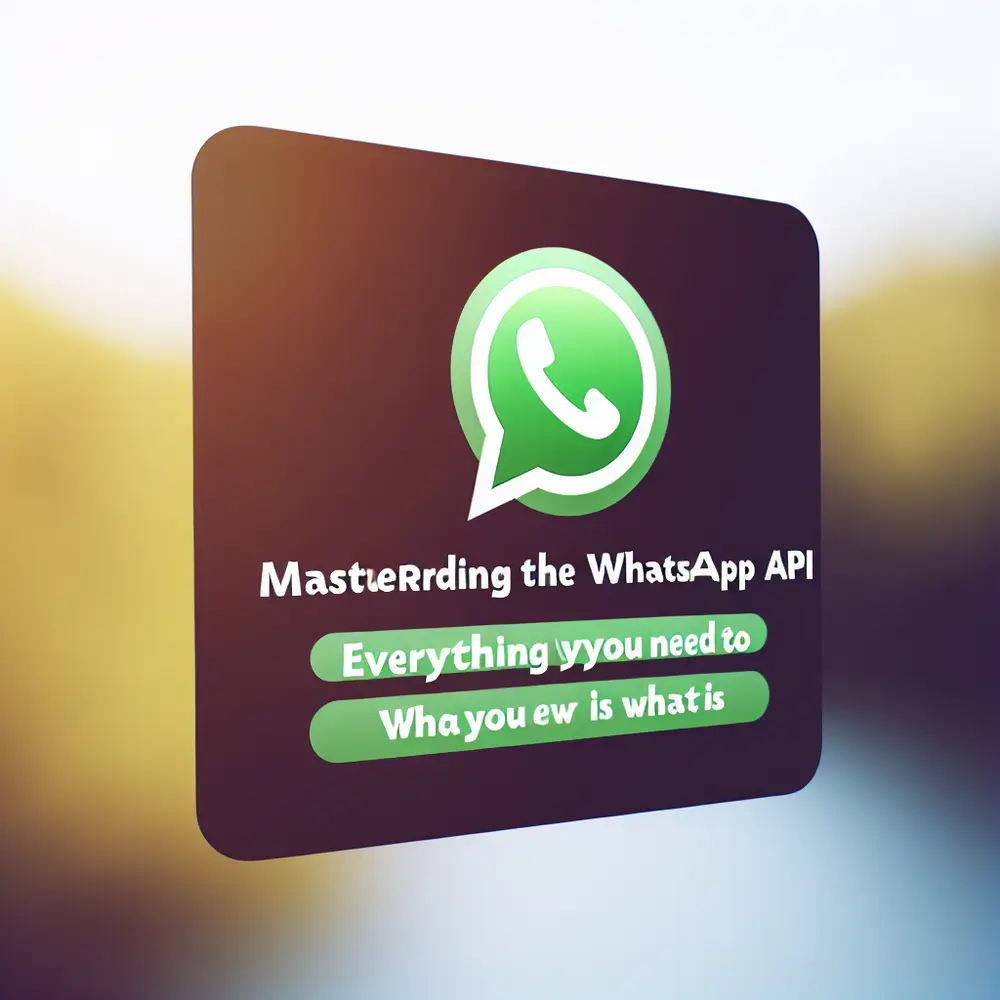 Beherrschen Sie die Whatsapp Api Alles was Sie Wissen Muessen
