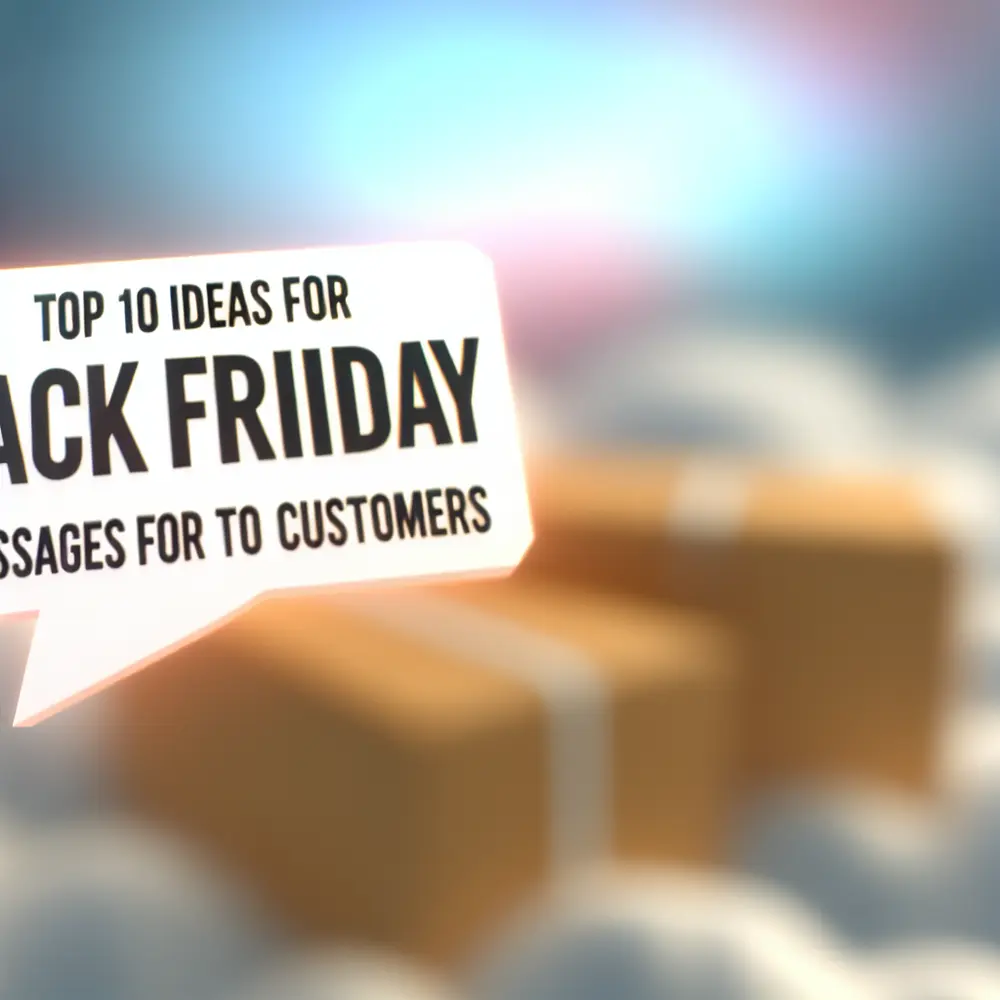 Top 10 Ideen fuer Black Friday Nachrichten an Kunden