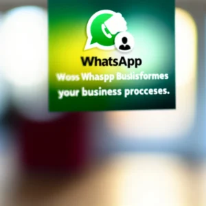 Wie WhatsApp Business Ihre Geschäftsprozesse transformiert