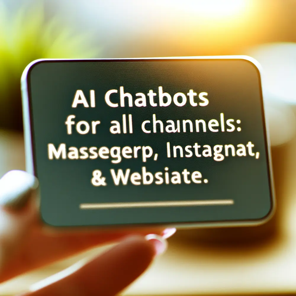 KI-Chatbots für alle Kanäle: WhatsApp, Messenger, Instagram & Website.