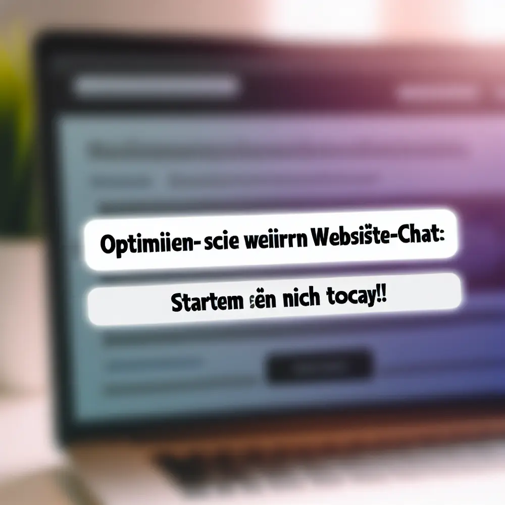 Optimieren Sie Ihren Website-Chat: Starten Sie noch heute!