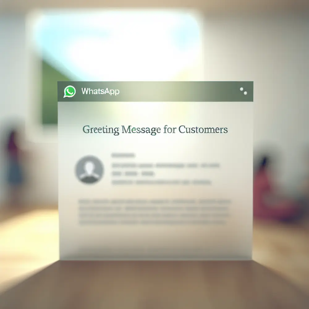 Greeting Message for Customers on Whatsapp Ready Examples