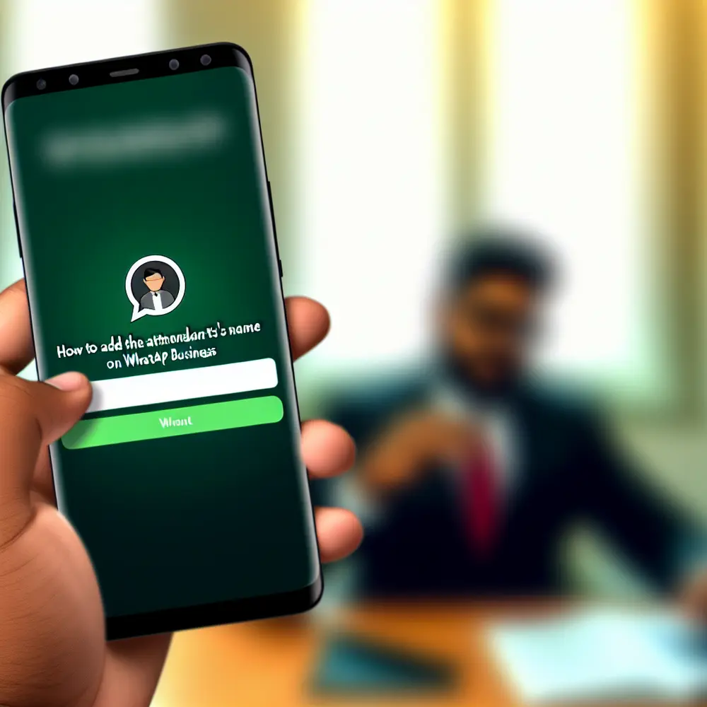 How to Add the Attendants Name on Whatsapp Business