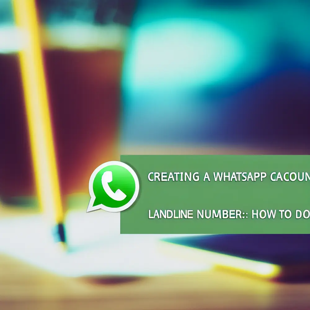 Creating a WhatsApp Account with a Landline Number: How to Do It
