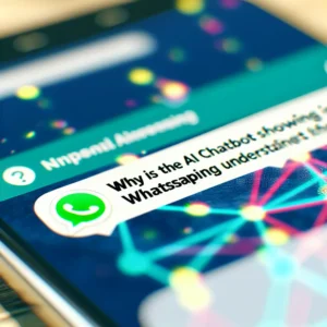 Why is the AI chatbot showing in WhatsApp? Understanding the New Feature