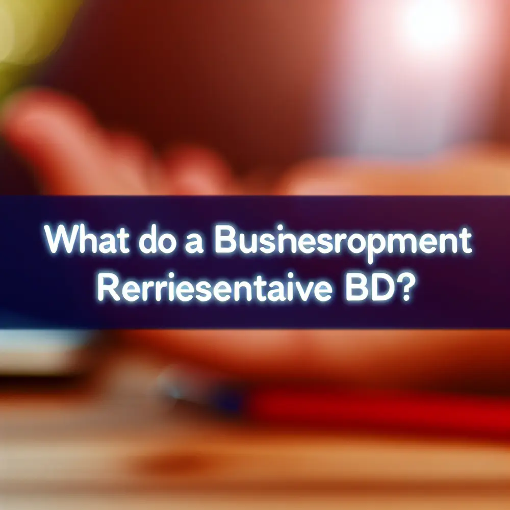 Business Development Representative (BDR): What Do They Do?