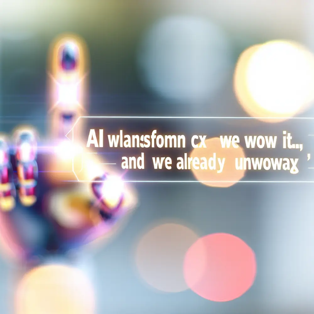 AI Will Transform CX as We Know It—and We're Already Underway
