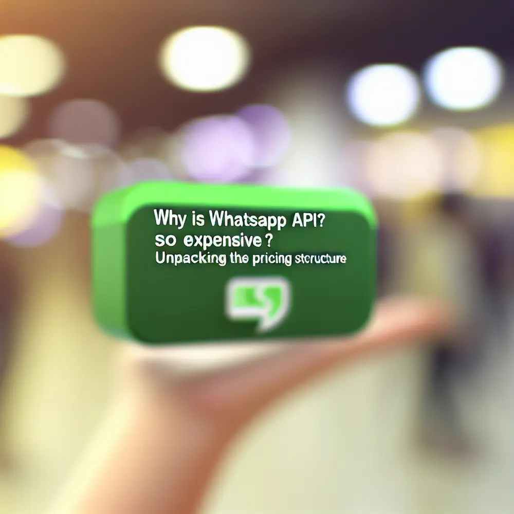 Why is WhatsApp API so expensive? Unpacking the Pricing Structure
