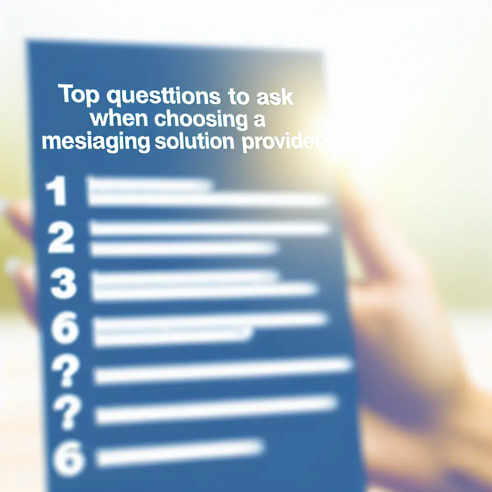 Top Questions to Ask When Choosing a Messaging Solution Provider