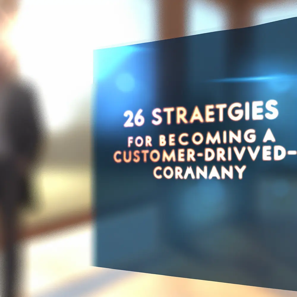26 Strategies for Becoming a Customer-Driven Company
