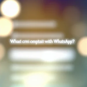 Which CRM is compatible with WhatsApp? A List of the Top CRMs