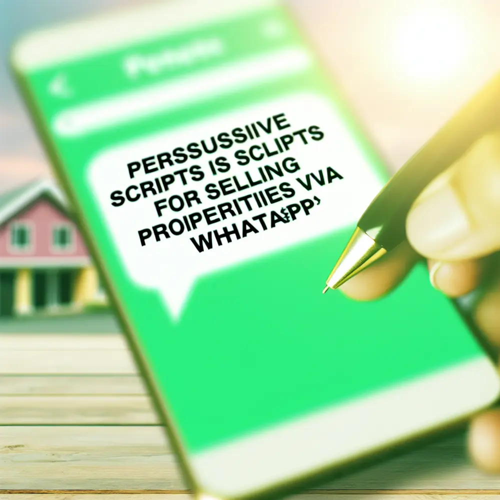 Guiones persuasivos para vender propiedades por whatsapp