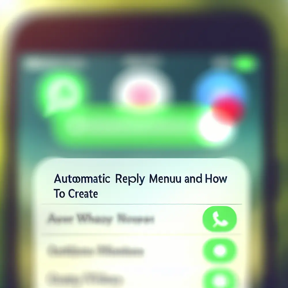 Menu respuesta automatica en whatsapp como crear
