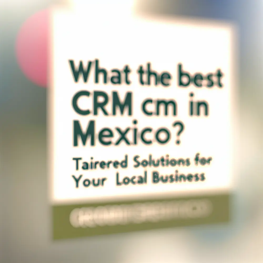 ¿Cuál es el mejor CRM en México? | Soluciones adaptadas para tu negocio local