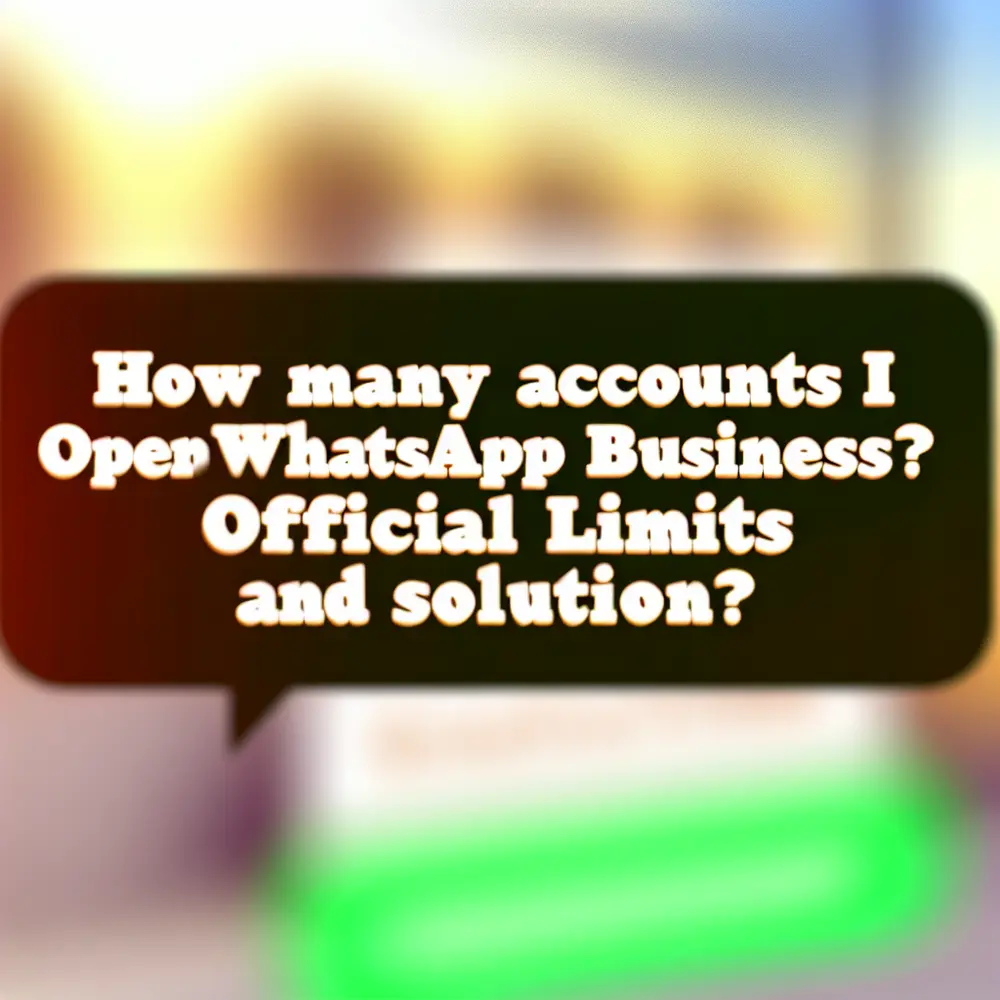 ¿Cuántas cuentas puedo tener abiertas en WhatsApp Business? | Límites y soluciones oficiales