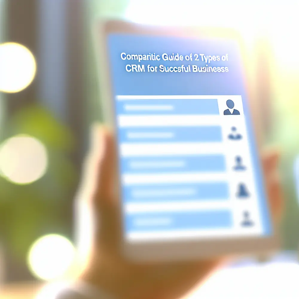 Guía comparativa 12 tipos de CRM para empresas exitosas