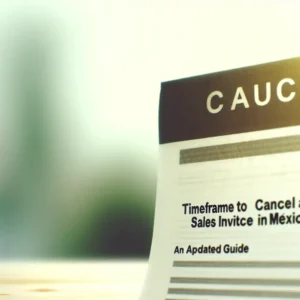 Plazo para Anular una Factura de Venta en México: Guía Actualizada