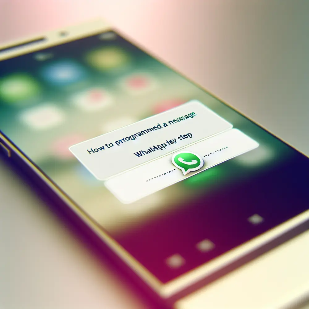 Comment envoyer un message programme sur whatsapp etape par etape