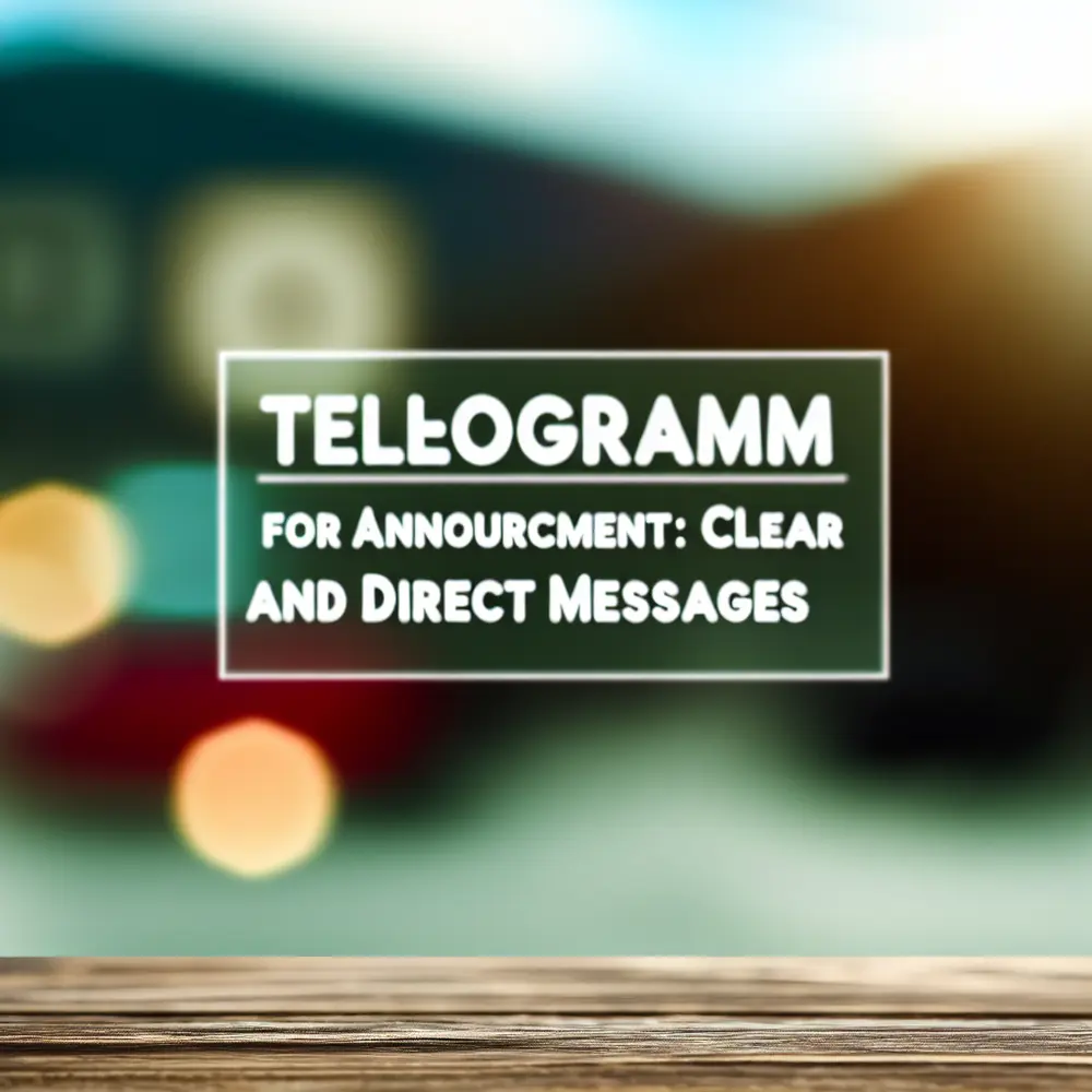 Telegram pour les Annonces : Des Messages Clairs et Directs