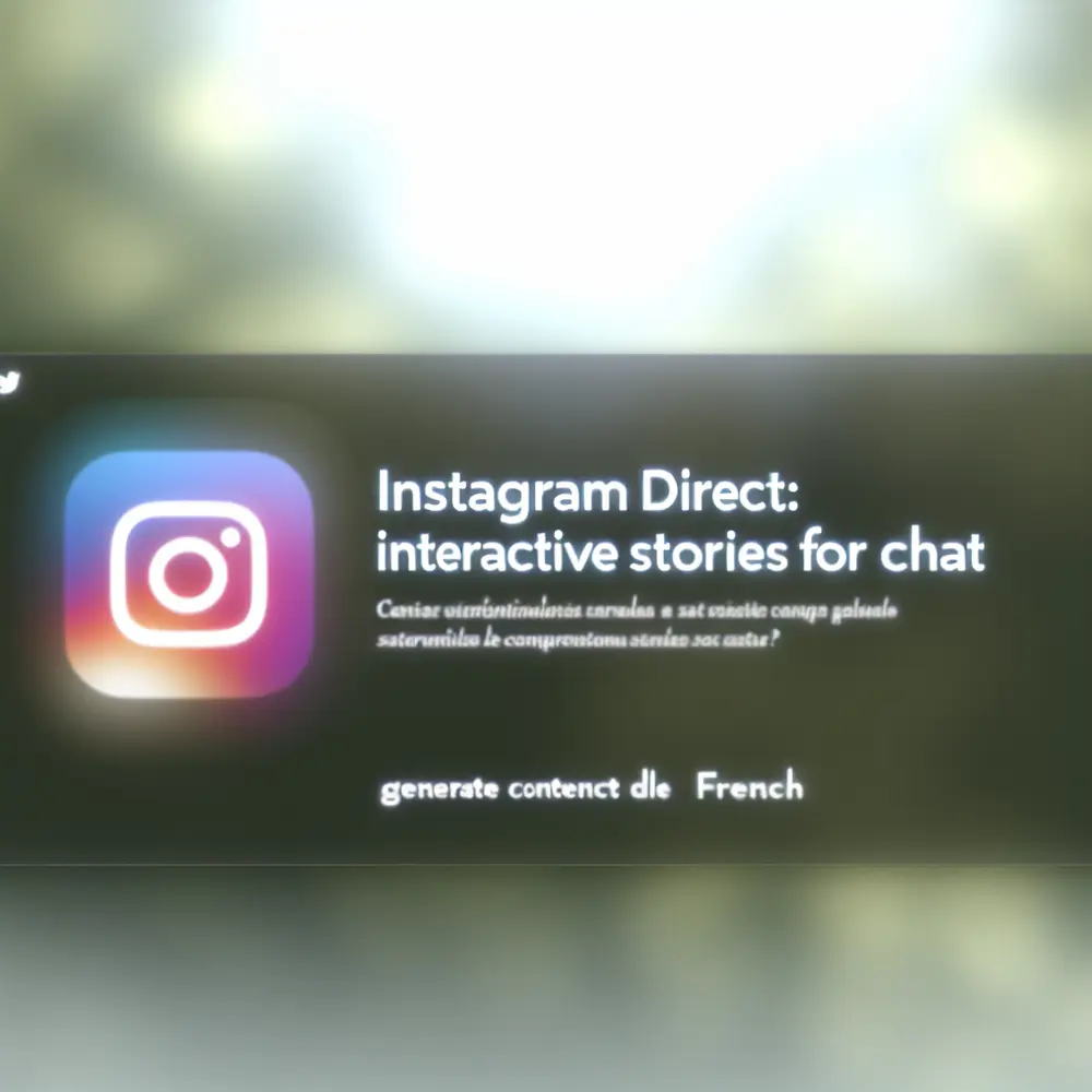 Instagram Direct : Des Stories Interactives pour le Chat