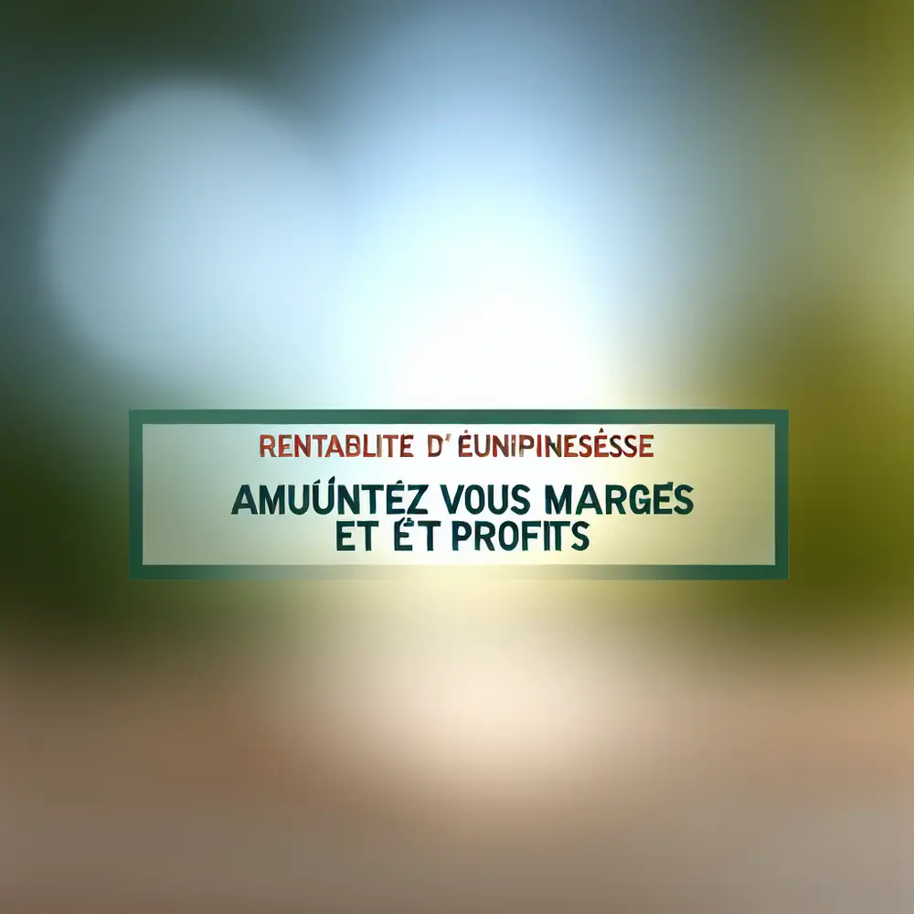 Rentabilité d'Entreprise : Augmentez Vos Marges et Vos Profits