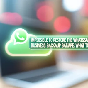 Impossible de Restaurer la Sauvegarde WhatsApp Business : Que Faire ?