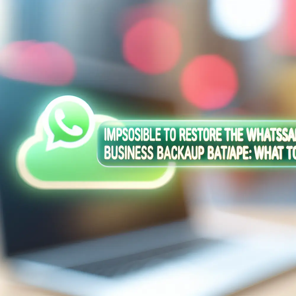 Impossible de Restaurer la Sauvegarde WhatsApp Business : Que Faire ?