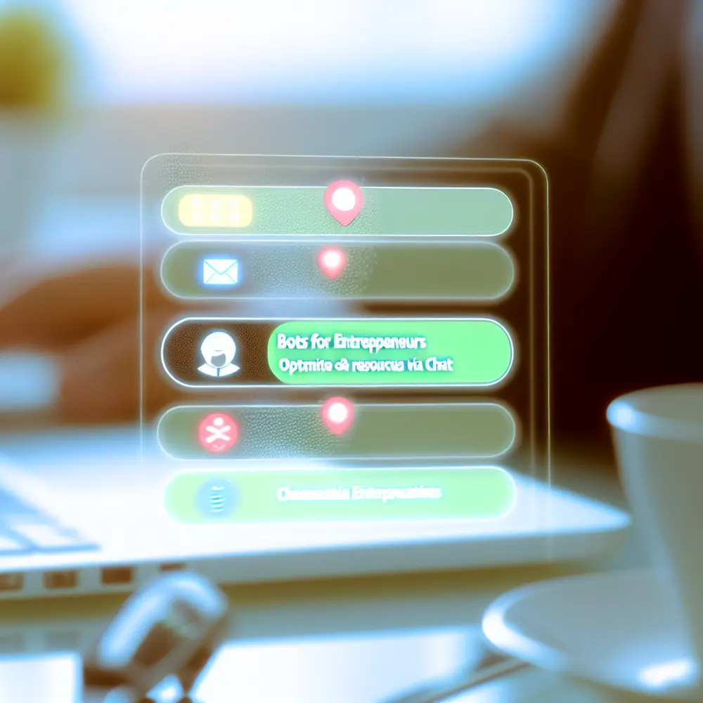 Bots pour Entrepreneurs : Optimisez Temps et Ressources via Chat