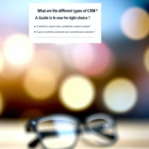 Quels sont les différents types de CRM ? Le Guide pour Bien Choisir