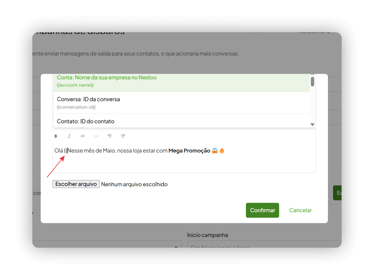 6 - mensagem personalizada