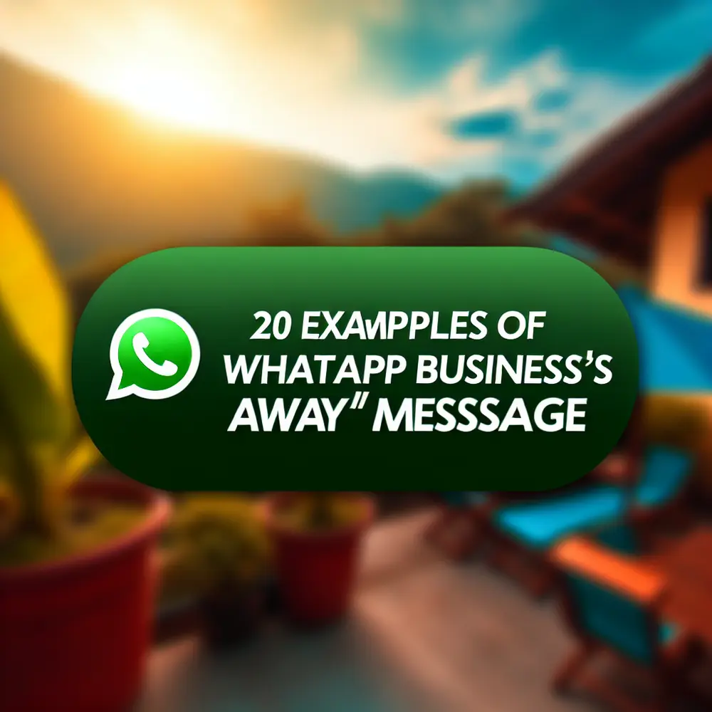 Messaggio whatsapp business away come utilizzare 20 esempi