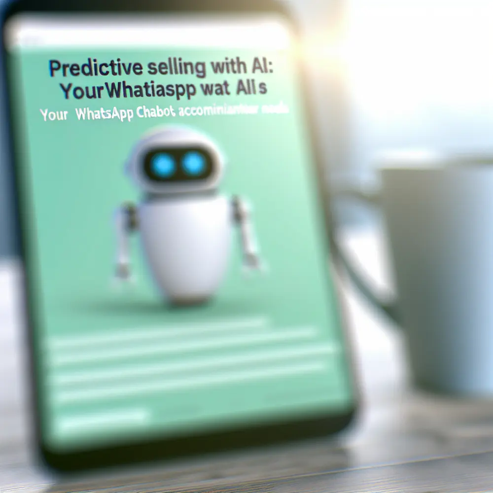 Vendita Predittiva con AI: Il Tuo Chatbot WhatsApp Che Anticipa i Bisogni del Cliente