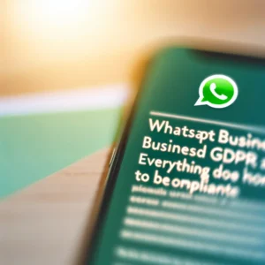 WhatsApp Business e GDPR: Tutto Quello Che Devi Sapere per Essere a Norma