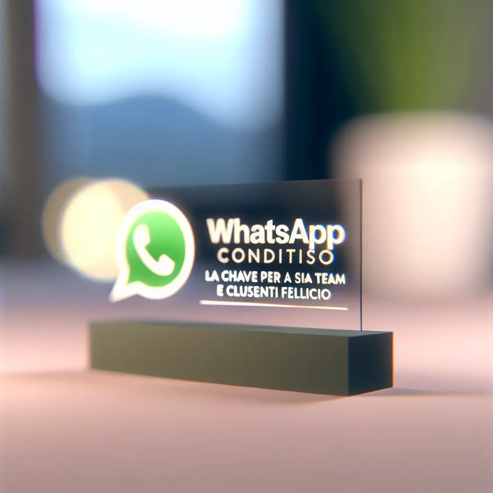 WhatsApp Condiviso: La Chiave per un Team Affiatato e Clienti Felici