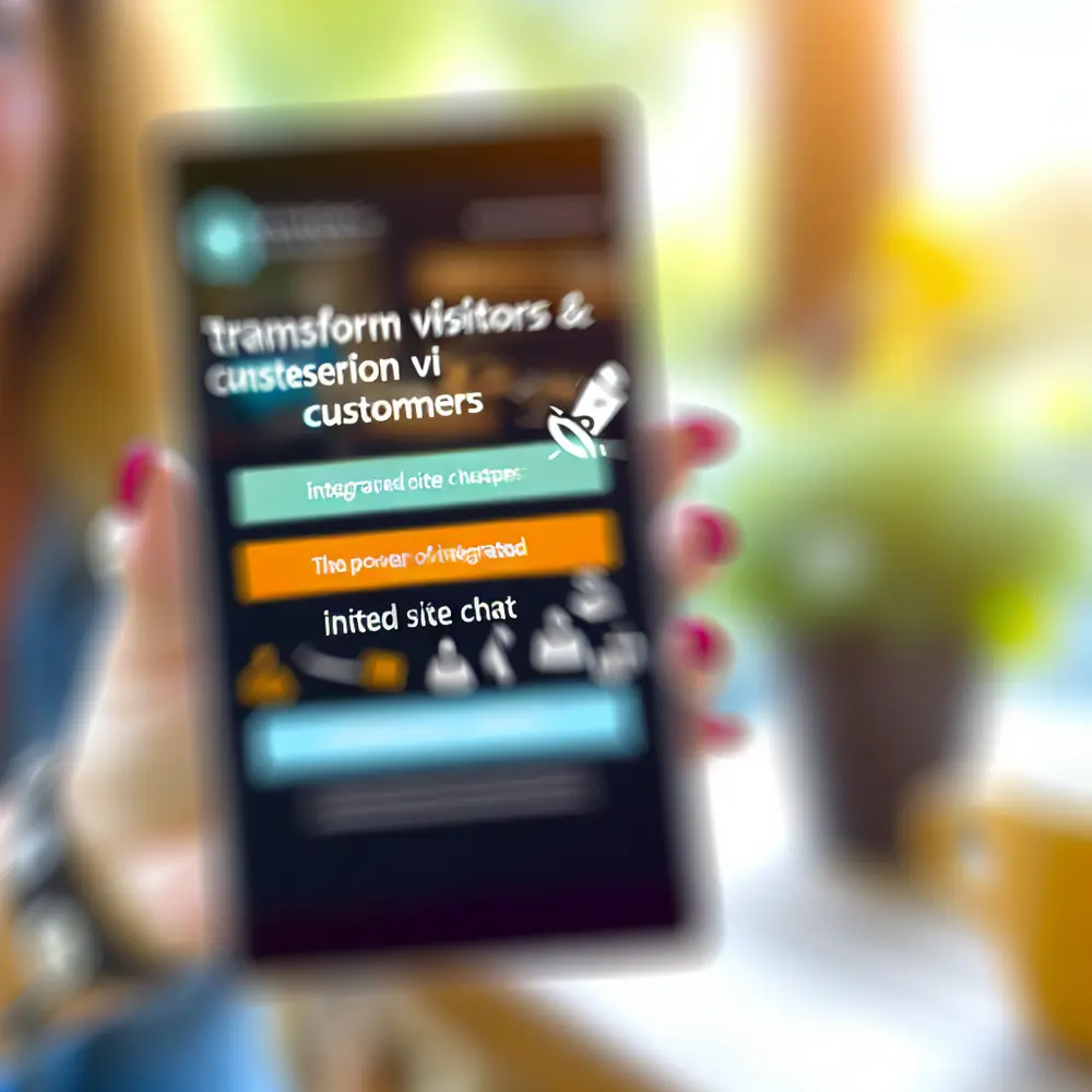 Trasforma i Visitatori in Clienti: Il Potere del Chat di Sito Integrato