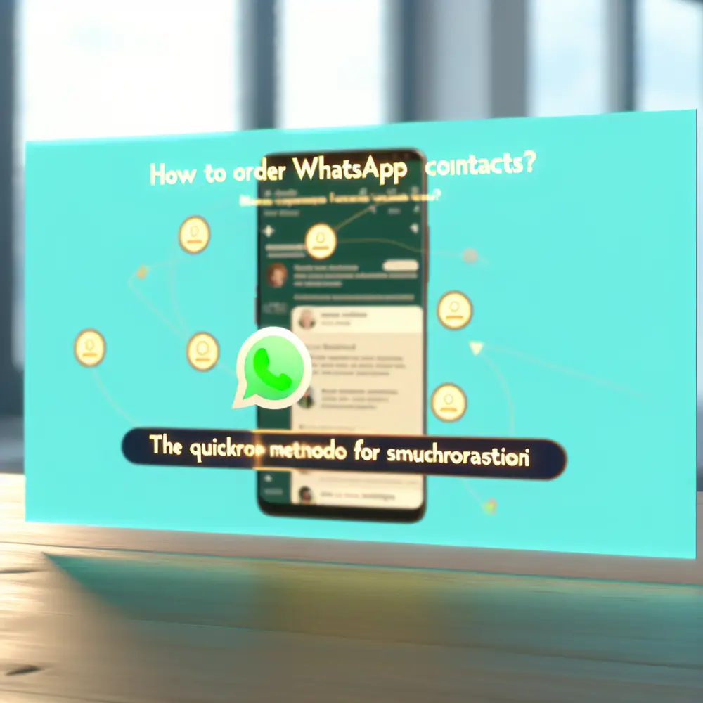 Come ordinare contatti WhatsApp? Il Metodo Rapido per la Sincronizzazione