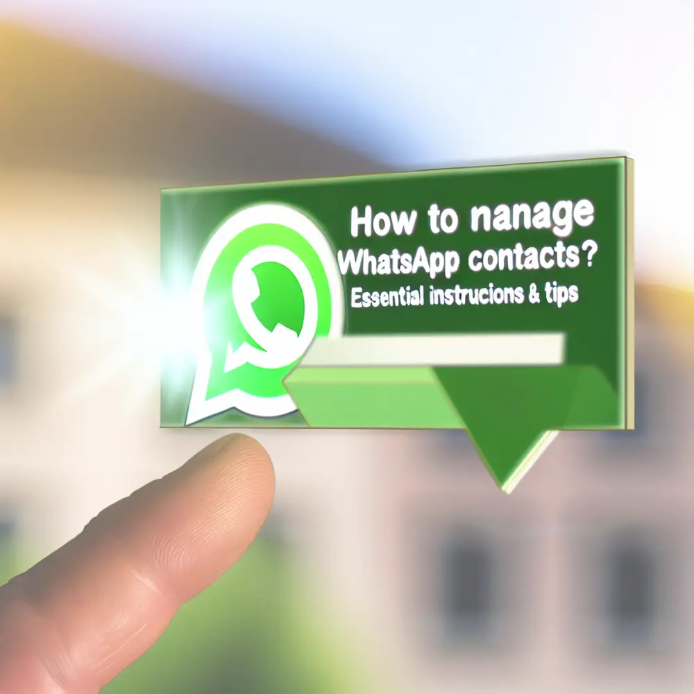 Come gestire i contatti WhatsApp? Istruzioni e Consigli Essenziali
