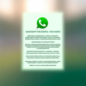 WhatsApp per Eventi: Promuovi, Ricorda e Coinvolgi la Tua Audience in Massa