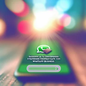 Raddoppia le Tue Conversioni: Strategie Provate con WhatsApp Business