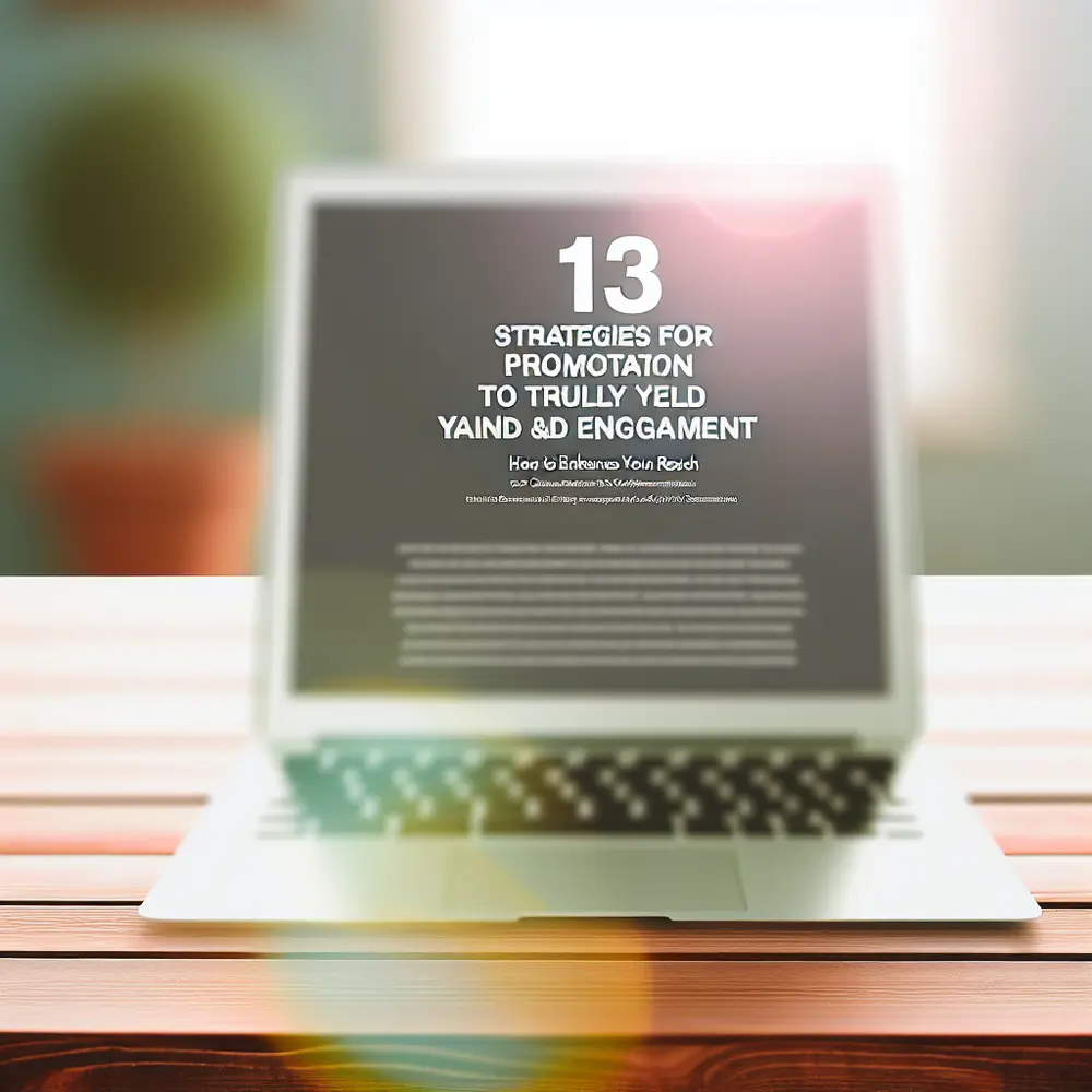 13 Strategies for Effective Promotion: How to Improve Your Reach and Engagement