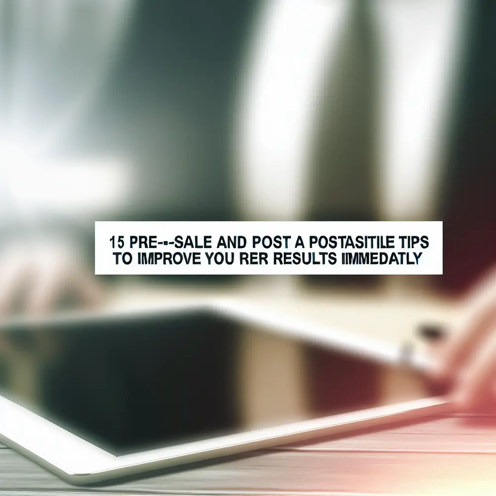 15 Consejos de Pre-venta y Post-venta Para Mejorar Sus Resultados Inmediatamente