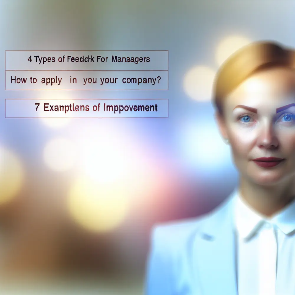 4 Types of Feedback for Managers: How to Apply Them in Your Company? 7 Improvement Examples