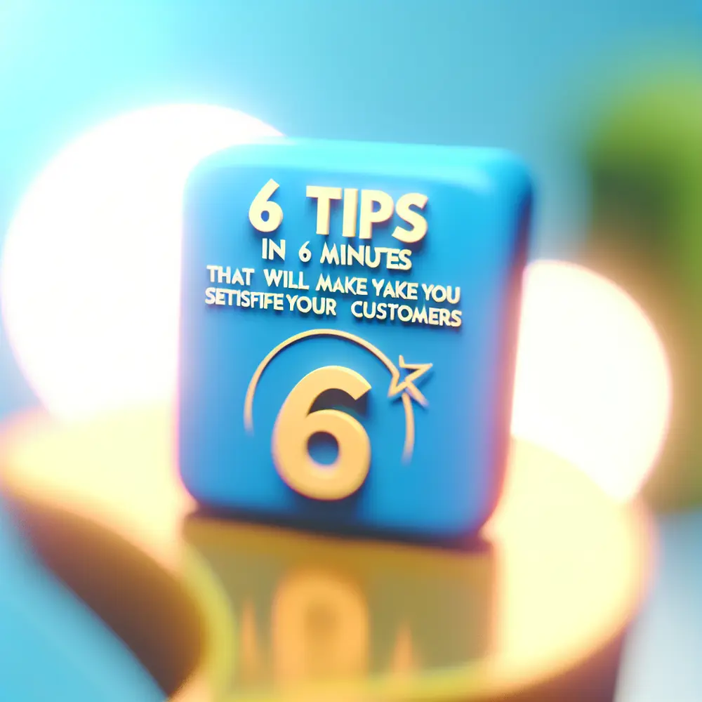 6 Tips in 6 Minutes to Satisfy Your Customers