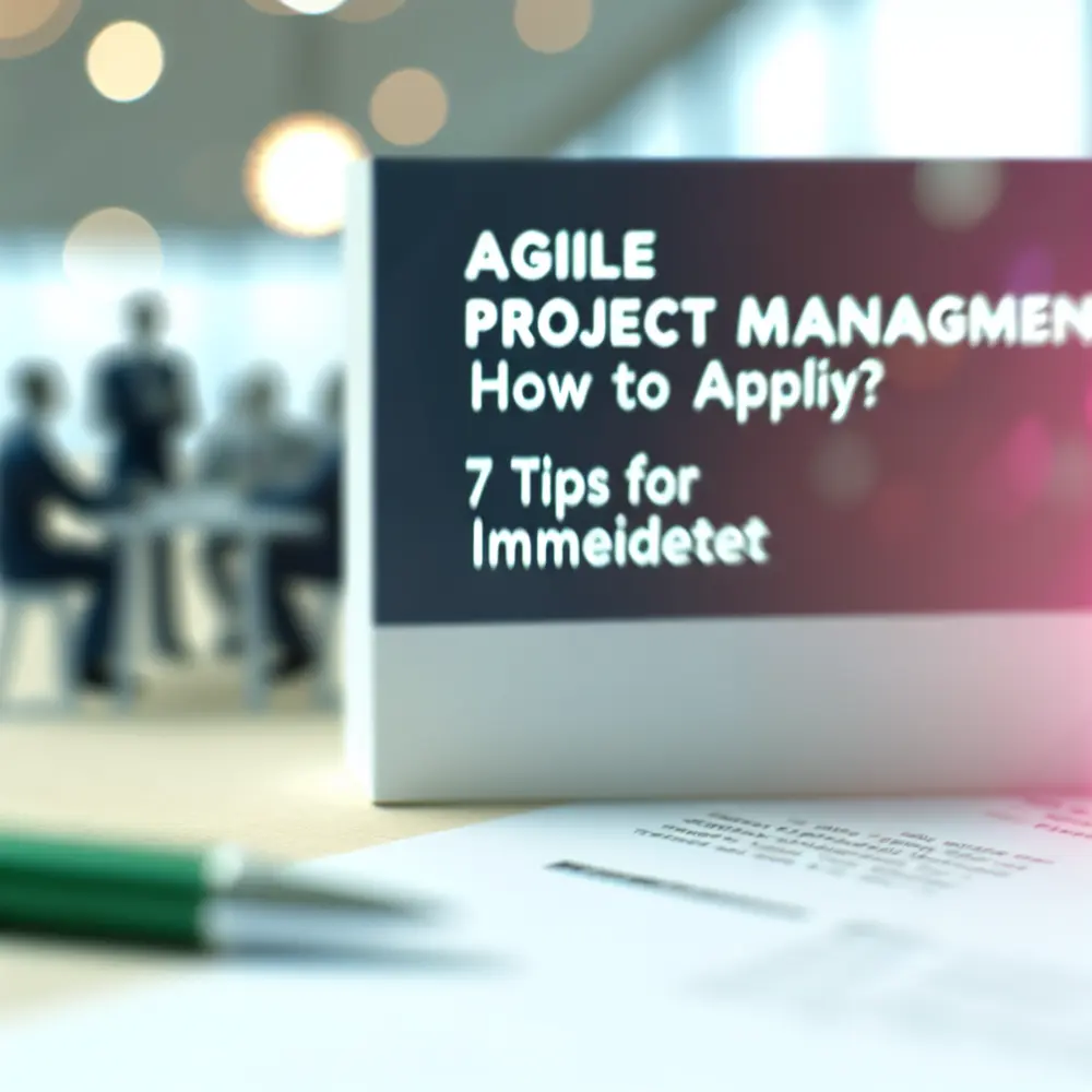 Agile Project Management: How to Apply It? 7 Tips for Immediate Results