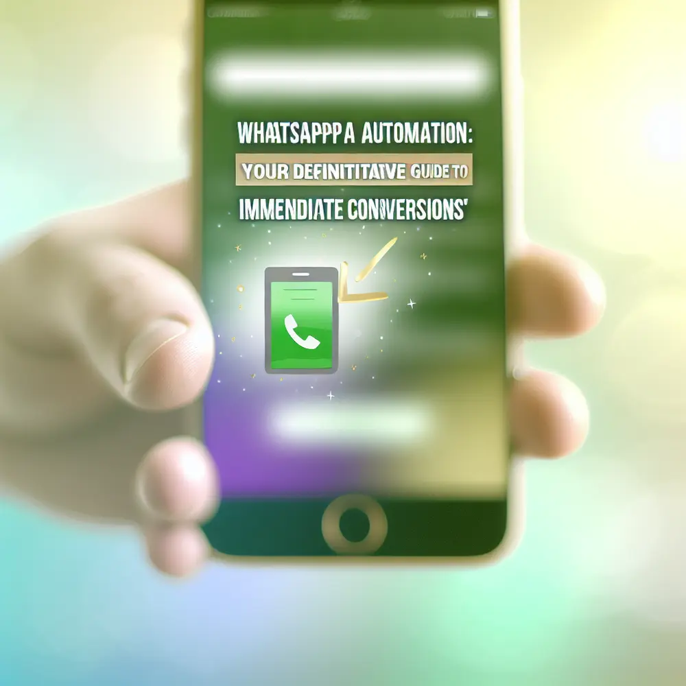 Automatización de WhatsApp: Su Guía Definitiva para Conversiones Inmediatas