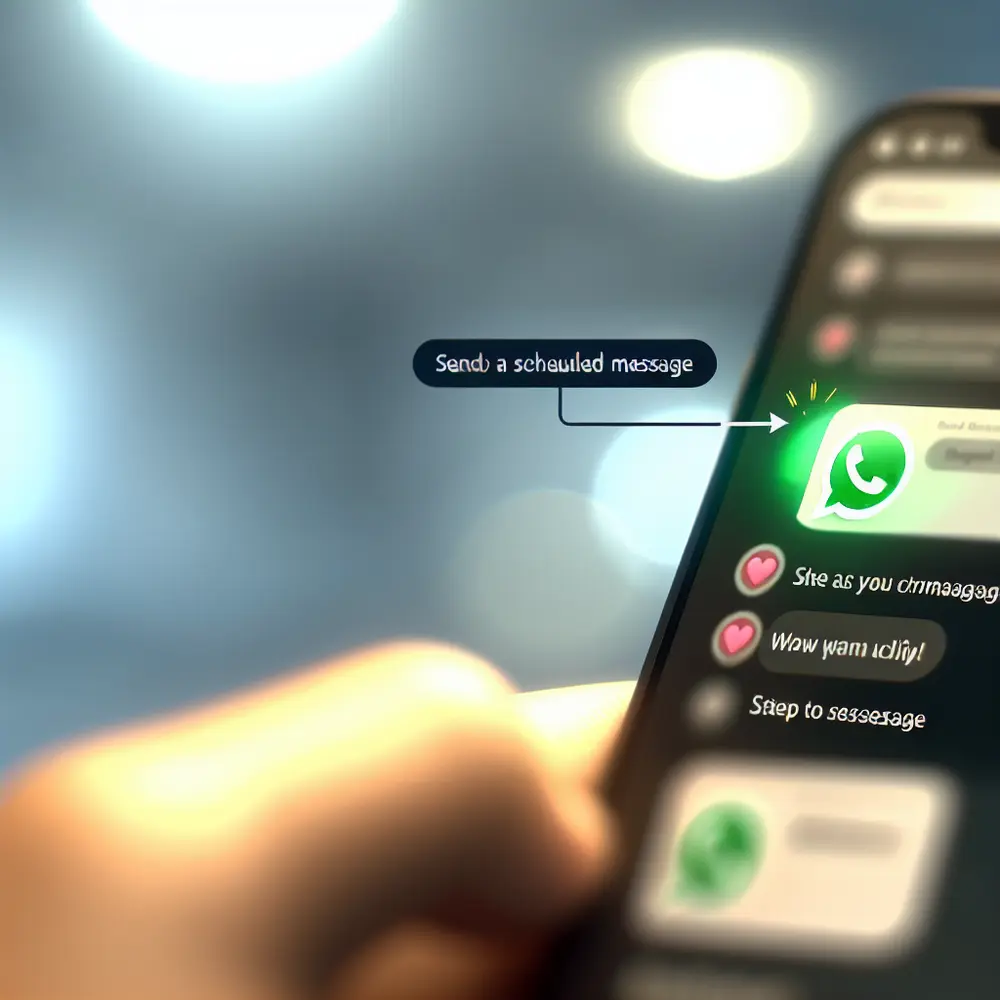Como Enviar uma Mensagem Agendada no WhatsApp Passo a Passo