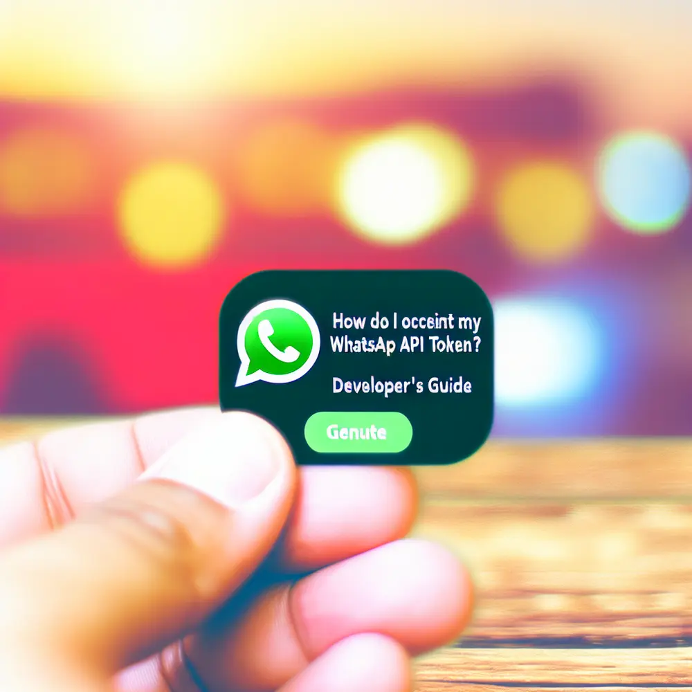 Como obter meu token API do WhatsApp? | Guia para desenvolvedores