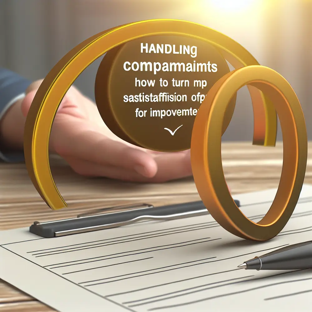 Complaint Management: How to Turn Dissatisfaction into Improvement Opportunities