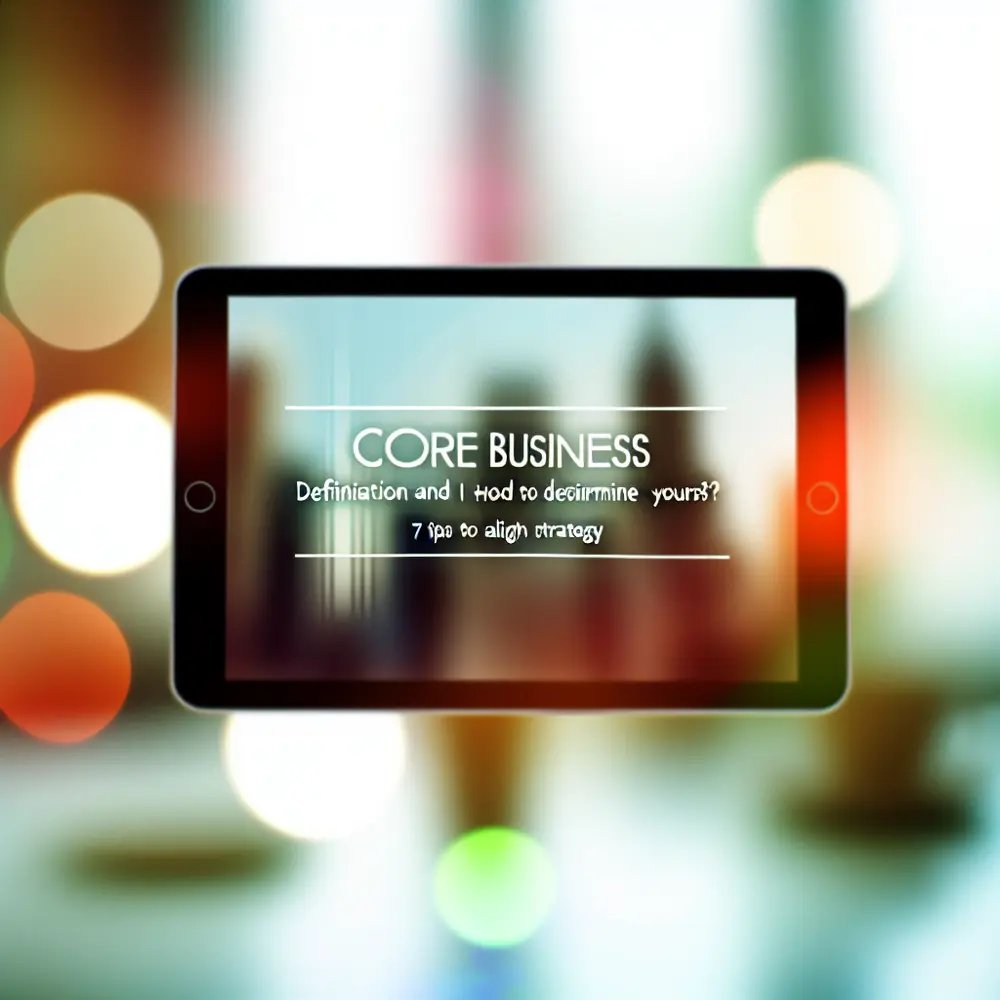Core Business: Definition and How to Identify Yours? 7 Tips to Align Your Strategy